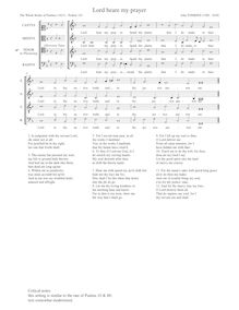 Partition Tomkins: Lord heare my prayer (Psalm 143), pour Whole Booke of Psalmes