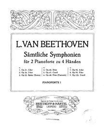 Partition Piano 1, Symphony No.7, A major, Beethoven, Ludwig van par Ludwig van Beethoven