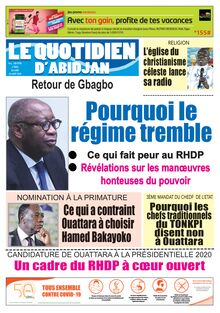 Le Quotidien d’Abidjan n°2896 - du Lundi 3 août 2020