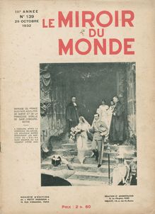 LE MIROIR DU MONDE  N°139 du 29 octobre 1932