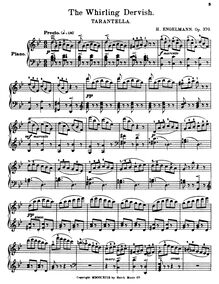 Partition complète, pour Whirling Dervish, Op.370, Tarantella, G minor