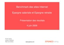 Epsineo Rating 2009 Benchmark sites internet restitution publique 4 juin 2009 SYNTHESE