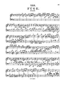 Partition complète, Fugue, Fuge, E minor, Bach, Johann Sebastian par Johann Sebastian Bach
