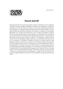 Nouvel Audi Q5