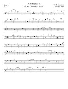 Partition ténor viole de gambe 3, basse clef, madrigaux, Book 3