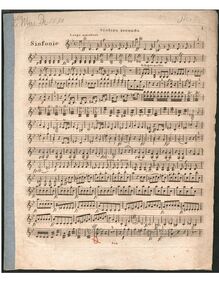 Partition violons II, Symphony No.6 en B-flat major, B♭ major, Sterkel, Johann Franz Xaver