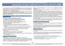 Artériopathie chronique oblitérante des membres inférieurs (AOMI).