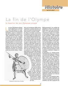 La fin de lOlympe: La disparation des Jeux Olympiques  antiques ...