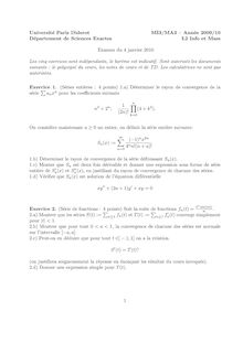 Mathématiques pour l informatique 2010 Informatique Université Paris (Diderot) 7