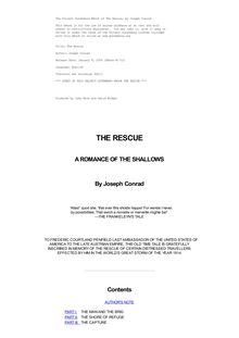 The Rescue - A Romance of the Shallows
