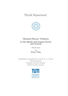 Minimal flavour violation in the quark and lepton sector and beyond [Elektronische Ressource] / Selma Larissa Uhlig