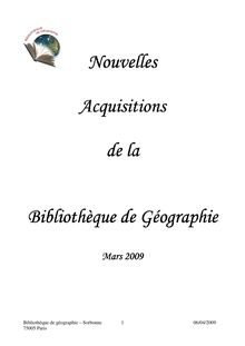 Bibliothèque de géographie Sorbonne Paris