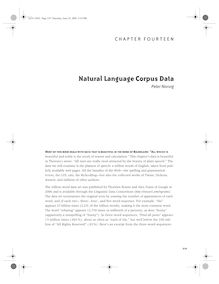 Natural Language Corpus Data