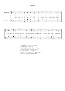 Partition Ps.134: Den Herren lobt mit Freuden, SWV 239, Becker Psalter, Op.5