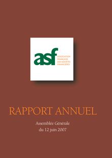 PUBRapport2006 - Rapport Annuel de l ASF