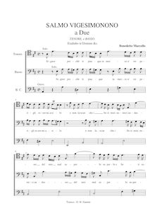 Partition Psalm 29, Estro poetico-armonico, Parafrasi sopra li primi (e secondi) venticinque salmi