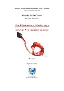 Une révolution marketing pour un vin français  en - Une ...