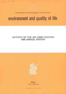 Activity of the JRC EMEP station