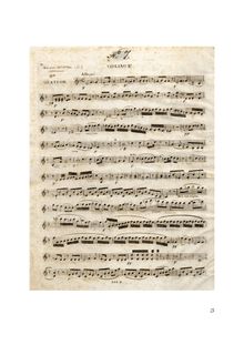 Partition violon II, Three corde quatuors, Trois Quatours pour Deux Violons, Alto et Violoncelle