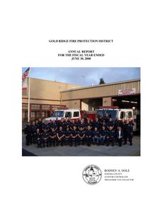 Audit Report Gold Ridge Fire Protection District 2008
