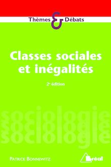 CLASSES SOCIALES ET INEGALITES 2EME EDITION