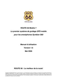 ROUTE 66 Mobile 7 Le premier système de guidage GPS mobile pour ...