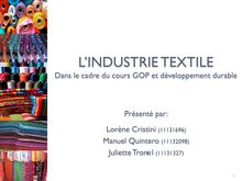 L Industrie Textile