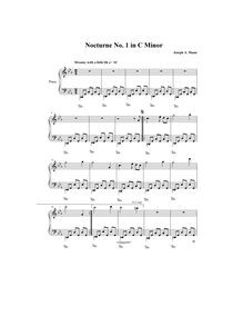Partition complète, Nocturne No.1, Mann, Joseph Arthur