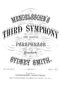 Partition complète, Paraphrase on Mendelssohn s Scotch Symphony, Op.101