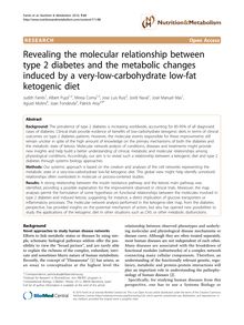 Revealing the molecular relationship between type 2 diabetes and the metabolic changes induced by a very-low-carbohydrate low-fat ketogenic diet