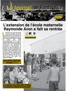 L extension de l école maternelle - Le journal de Fontvieille