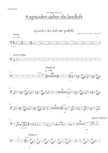 Partition Basses, Concerto pour violoncelle & Doublebass, WesenAuer, Peter