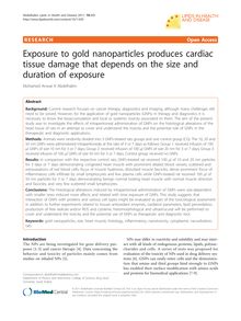 Exposure to gold nanoparticles produces cardiac tissue damage that depends on the size and duration of exposure