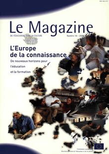 Le magazine Numéro 18-2002. L Europe de la connaissance De nouveaux horizons pour l éducation et la formation