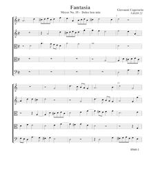 Partition complète (Tr Tr T T B), Fantasia pour 5 violes de gambe, RC 45