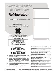 Notice Réfrigérateur Frigidaire  FRT18S6AQY
