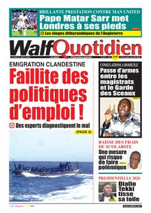 Walf Quotidien n°9417 - Du 21/08/2023