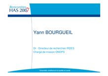 Présentation de Y. Bourgueil