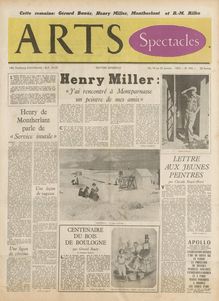 ARTS N° 394 du 16 janvier 1953