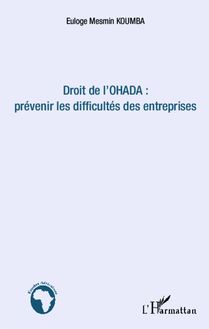 Droit de l OHADA : prévenir les difficultés des entreprises