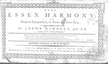 Partition complète, pour Essex Harmony: An Original Composition, en Three et Four parties