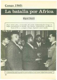 Congo 1960: La batalla por África