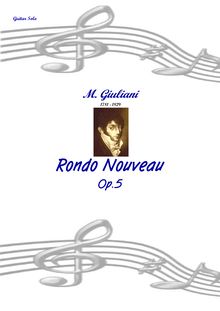 Partition complète, Rondo Nouveau, Op.5, Giuliani, Mauro