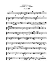 Partition trompette 1, 2 (D), Tábor, D minor, Smetana, Bedřich