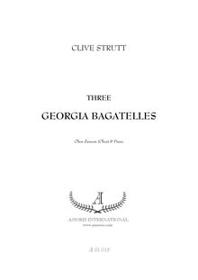 Partition complète et parties, Three Georgia Bagatelles