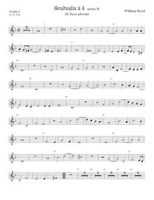 Partition viole de gambe aigue 2, Gradualia II, Gradualia: seu cantionum sacrarum, liber secundus par William Byrd