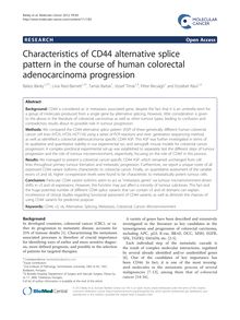 Characteristics of CD44 alternative splice pattern in the course of human colorectal adenocarcinoma progression