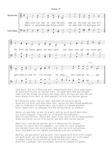Partition Ps.27: Mein Licht und Heil ist Gott der Herr, SWV 124, Becker Psalter, Op.5
