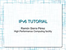 IPv6 TUTORIAL