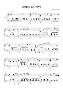 Partition complète, 3 chansons, Op.7, Fauré, Gabriel